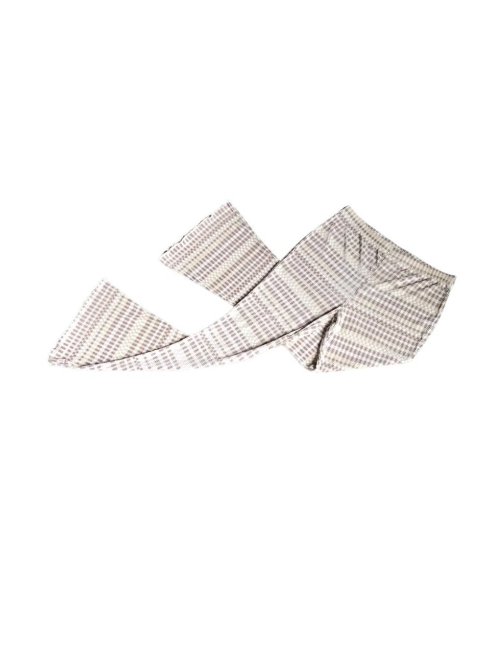Topshop Brown Patterned Pleated Flare Pants